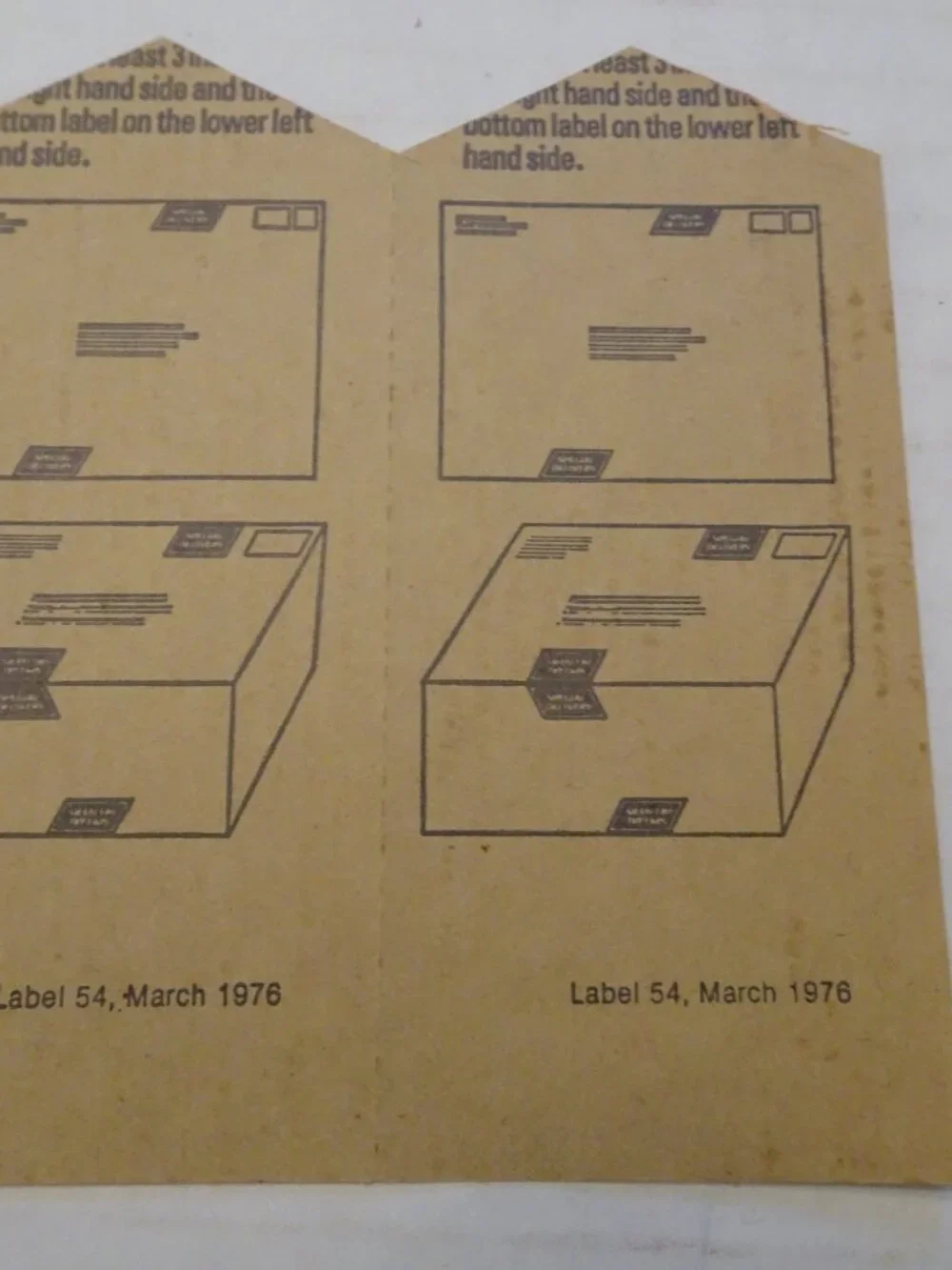 USPS Special Delivery Sticker Labels Label No. 54 March 1976 - Vintage